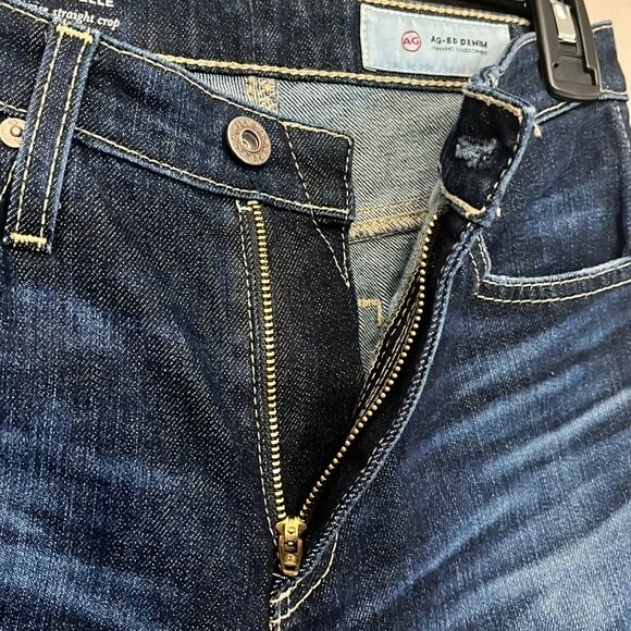 AG Adriano Goldschmied Women's Isabelle High-Rise Straight Leg Crop Jean 24R - Picture 12 of 14